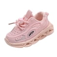 thumbnail image 2 of WAVSUF Kids Girls Casual Sneakers Soft Breathable Slip On Light Up Casual Play Flat Shoes Pink 10 Toddler, 2 of 7