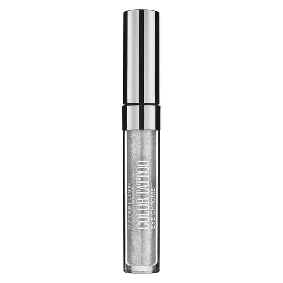 Maybelline Color Tattoo Eye Chrome Eye Shadow, 580 Silver Spark