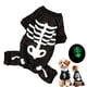 thumbnail image 1 of Wartleves Pijama de una pieza con esqueleto luminoso para perro de Halloween, U1, 1 of 7