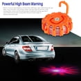 thumbnail image 4 of Magnético Rojo Y Blanco Led Flare Emergencia Road Beacon Luz De Seguridad Para Automóvil Con Soporte De Gancho 10 Modos Intermitente Linterna Estroboscópica Sos Batería Operar Para Marine Boat Rescue Scienceny VI006711-00, 4 of 6