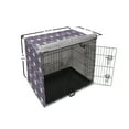 thumbnail image 6 of Aztec Dog Crate Cover, Rhythmic Abstract Modernized Prehistoric Tribal Print, Easy to Use Pet Kennel Cover Small Dogs Puppies Kittens, 7 Sizes, Coral Purple, by Ambesonne, 6 of 6