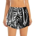 thumbnail image 2 of KLL Gothic Skull Floral Art Pattern Shorts Women,Athletic Shorts High Waisted Running Shorts Pocket Sporty Short Gym Elastic Workout Shorts-X-Large, 2 of 7