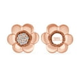 thumbnail image 2 of Bling Jewelry Womens 2 In 1 Removable Jackets CZ Stud Earrings with Petal Flower Rose Gold Silver, 2 of 5