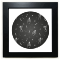 thumbnail image 1 of Hermosa araña Halloween esqueleto Mesa de pared con marco cuadrado negro, 1 of 4
