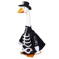thumbnail image 2 of Halloween Porch Goose Outfits 23 Inch Polyester Skeleton Dress Up for Outdoor Yard Decor Spooky Goose Costume for Family Garden Multicolor by MPOISVA, 2 of 8