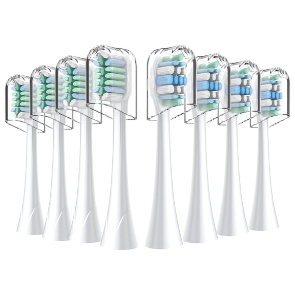 Electric Toothbrush Replacement Heads Compatible with All Sonicare Click-on Handles,8 Pack 5 Interdental Brush