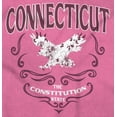 thumbnail image 2 of Connecticut Pride Cute Floral Eagle Women's Graphic T Shirt Tees Brisco Brands X, 2 of 6