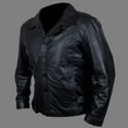 thumbnail image 2 of Noora Lambskin Black Leather Biker Jacket Club Outwear Jacket Warm Leather Jacket for Men, 2 of 7