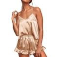 thumbnail image 3 of Conjunto de pantalones cortos de camisola de lencería, Conjunto de pijamas de camisola para mujer Conjunto de lencería de camisola Conjunto de ropa de dormir de camisola Instalación sin esfuerzo, 3 of 5