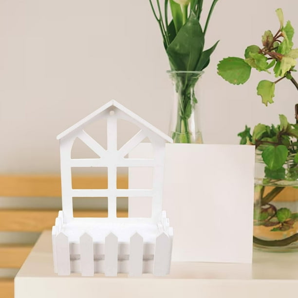 Valla de maceta artificial para plantas, cesta de madera resistente para colgar. Cabeza de punta