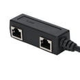 thumbnail image 2 of LeafyLuxe RJ45 Splitter Adapter 1 Male To 2 Female Port Ethernet Connector For Network Home Office,Ethernet Cable Splitter,Internet Splitter, 2 of 8