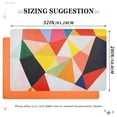 thumbnail image 6 of Yayeee Doormat for Indoor Entrance 32" x 20" Non Slippery Floor Rug, Purple Triangles, 6 of 8