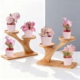 thumbnail image 4 of USPEED 5 Pack Small Fake Plants Mini Artificial Faux Plants Indoor with Flowers Spring Decorations for Home Room Farmhouse Desk House Bathroom Decor, 4 of 8