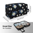 thumbnail image 3 of Uemuo Daisies Flowers Pattern Portable Toiletry Bags with Handle, Waterproof travel Make up Bags for Women, Large Capacity Travel Cosmetic Bags, 3 of 9
