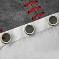 thumbnail image 4 of jejeloiu Baseball Blackout Curtains Set of 2 (52x84 Each),Teens Sport Game Window Curtains,Gray Red Curtains and Drapes For Kids,Breathable Home Decor, 4 of 6