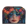 thumbnail image 2 of Fotbe Bohemian Colorful Flower Woman for Four Slice Toaster Cover, Fingerprint Protector, Super Soft Appliance Cover And Dust Cover,Bread Dust Cover & Fingerprint Protection, 2 of 7