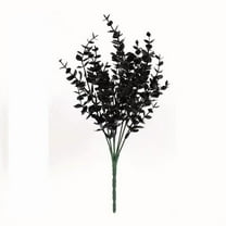 Costeam Artificial Violet Flowers with Black Leaves for Halloween Decor - Gothic Floral Arrangement for Home Table Centerpiece, Window Decor, Spooky Party Decoration