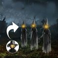 thumbnail image 6 of Clearance Hotyverty Halloween Witch Decorations Outdoor, 5FT Light Up Witch Stakes Set of 3 | Warm-color LED, Scary Witches Design, Halloween Yard Decor, For Lawn, Garden, Halloween Gift for Kidults, 6 of 8