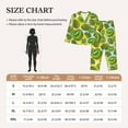 thumbnail image 4 of Fotbe Watercolor Kiwi Fruits Summer Pattern Long Sleeve Pajama Set for Women,Sleepwear Set,2-piece Loungewear Set,Soft PJs Comfy Nightwear with Pockets -Medium, 4 of 7
