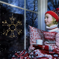 thumbnail image 3 of 2PCS Christmas Snowflake Window Lights Decorations Led Snowflake Lights for Home Xmas Decor Warm Light White, 3 of 7