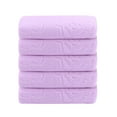 thumbnail image 2 of Tyidzon 5 Pack Face Towels Soft Hand Towels for Bathroom Absorbent Quick Dry - Gentle Skin-Friendly Cloths for Makeup, Easy to Rinse Facial Cleaning Towels, 12X24 Inch, Purple, 2 of 7