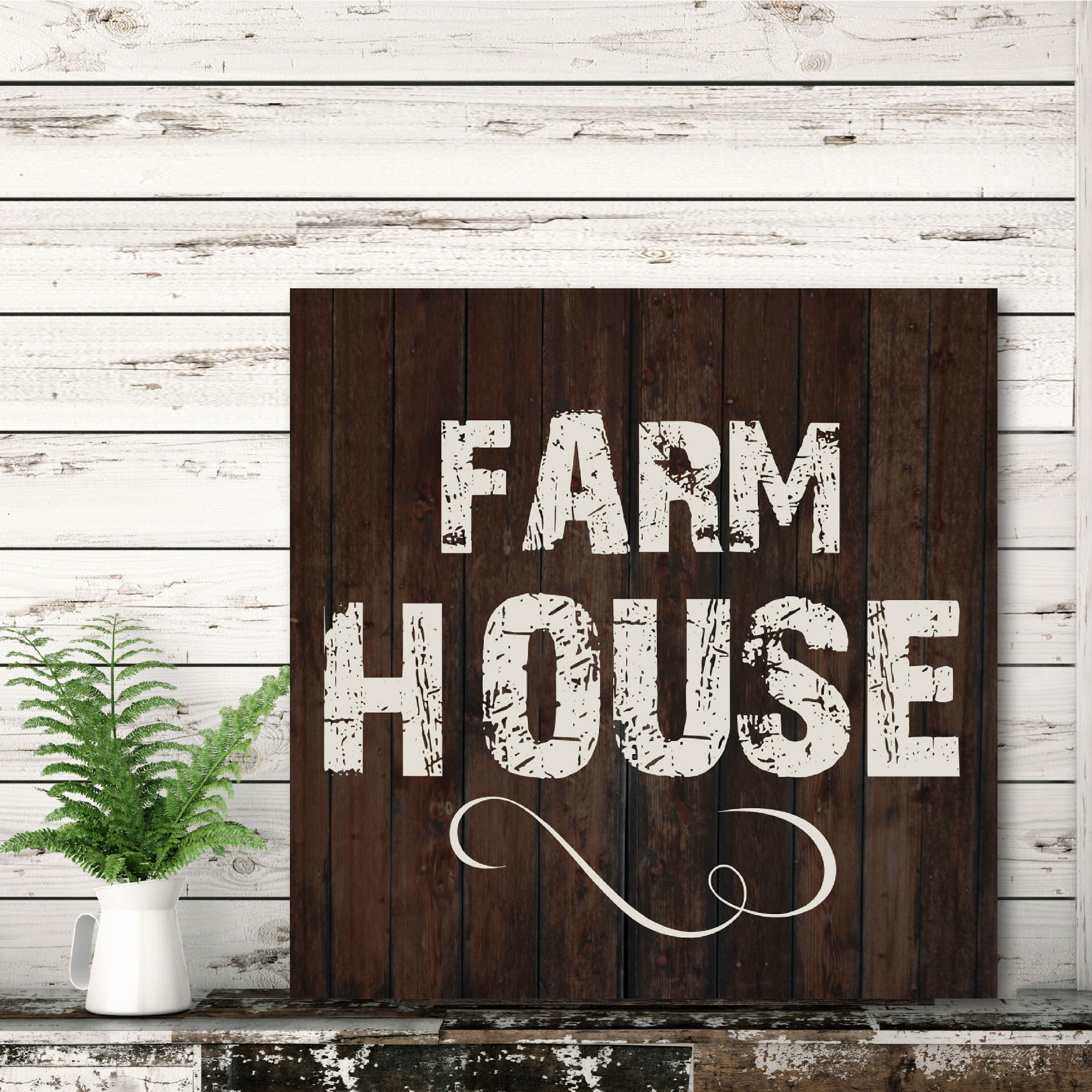 Courtside Market Farm House Gallery-Wrapped Canvas Wall Art, 16x16