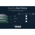 thumbnail image 3 of Kohler 707205-L-SHP 32 in. Genuine OEM Bath Screen - Bright Polished Silver, 3 of 7