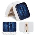 thumbnail image 5 of Gemini Portable Square Jewelry Box Organizer for Rings, Earrings, Necklaces, Bracelets - for Girls and Women, 5 of 7