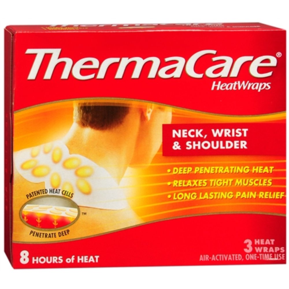 ThermaCare Heatwraps Neck, Shoulder & Wrist 3 Each (Pack of 2