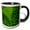 Black/White, variant on 3drose, Redwood Sorrel with Lady Fern, Humboldt Redwoods Sp, California, 11oz Mug