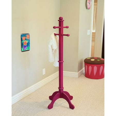 Home Craft Kids' Multi-Use Coat Rack, Purple