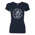 thumbnail image 2 of Wild Bobby, Faith Hope & Love Three Things That Last Forever Inspirational/Christian Women Slim Fit Junior Tee, Navy, Large, 2 of 6