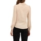thumbnail image 3 of CAMISA DE MUJER CON BOTONES INSPIRADA EN CHIC, CON COLLAR PETER PAN Y NUDO EN EL CUELLO, BLUSA DE COLOR SÓLIDO M BEIGE, 3 of 6