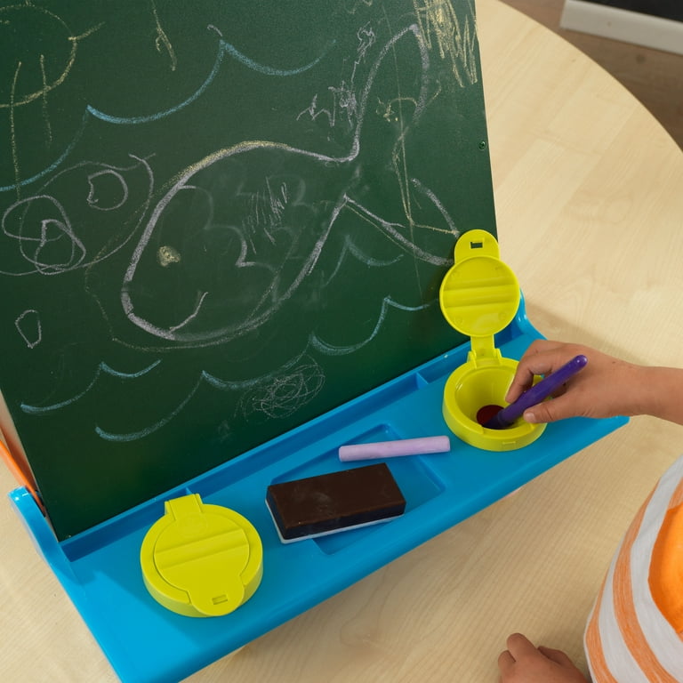 KidKraft Kids Tabletop Easel with Drawing, Blackboard and Whiteboard — All  Things For Kids