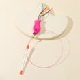 thumbnail image 2 of xiaxaixu Cat Teaser Toy, Feather Mouse Fish Anti-boring Wand Toy Interactive Toy with Bell, 2 of 5