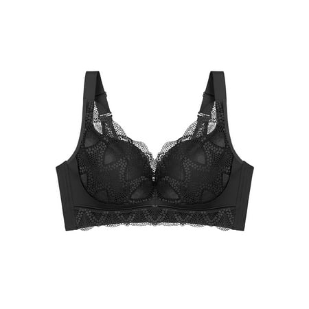 

Agnes Orinda Juniors Comfortable Soft Push Up Lingerie Embroidery Lace Bralette