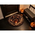thumbnail image 5 of Visually Spooky Decorative To Maintain Living Room Mat, 3D Illusion Halloween Floor Rug, Non Slip Round Carpet For Bedroom Entryway Indoor Decor, 5 of 5