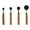 Black2, variant on Measuring Spoons 4PCS Set with Scale Stainless Steel Cups and Spoons for Cooking and Baking Easy to Clean and Store Wood Handle Kitchen