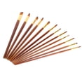 thumbnail image 3 of Paint Brushes Set,12Pcs Paint Brushes Set Long Paint Brush Oil Painting Brushes Built to Last, 3 of 9