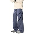 thumbnail image 1 of Pantalon Décontracté à Coupe Ample et Jambe Droite pour Tous les Jours avec Design Plissé, Adapté à la Mode de Rue Extérieure d'Automne et au Style Polyvalent, 1 of 4