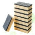 thumbnail image 4 of 8 estropajos multiusos antiarañazos para limpiar platos, utensilios de cocina, esponja antiadherente para cocina y baño (negro), 4 of 6