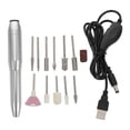 thumbnail image 4 of 1 Set Electric Nail Polisher with Sanding Heads USB Trimming Tool, 4 of 5