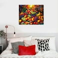 thumbnail image 4 of COMIO Grape Wine Picture Wall Art: Vintage Fruit Oil Painting Contemporary Food Canvas Print Large Modern Abstract Artwork for Kitchen Dining Room Restaurant, 4 of 4
