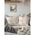 thumbnail image 2 of Outdoor Pillows Waterproof, Beige Coral Coastal Throw Pillows with Inserts Included, Summer Nautical Ocean Beach Indoor Outdoor Decorative Lumbar Pillow for Bed/Couch/Patio 18"x18", 2Pcs, 2 of 8