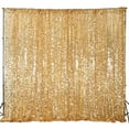 thumbnail image 4 of Balsa Circle Gold 20 feet x 10 feet Assorted Big Payette Sequin Backdrop Curtain Wedding Party Photo Prop, 4 of 8