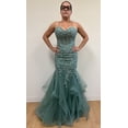 thumbnail image 4 of Women's May Queen evening elegant Gown Sweetheart Mermaid Formal Dress MQ2134 Sage Green 12, 4 of 5