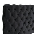thumbnail image 4 of Roundhill Furniture Apoera Velvet Upholstered Button Tufted Bed, King, Black, 4 of 5