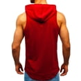 thumbnail image 4 of ZZwxWA Mens Tank Top, Mens Hooded Tank Tops Bodybuilding Muscle Cut Off T Shirt Sleeveless Gym Training Hoodies Workout Athletic Tee Holiday Gift Finder, 4 of 6