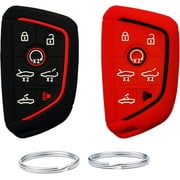 Silicone Smart Remote Key fob Cover case Compatible with 2020 2021 2022 Corvette C8.Part Number：YG0G20TB1（7 Buttons）