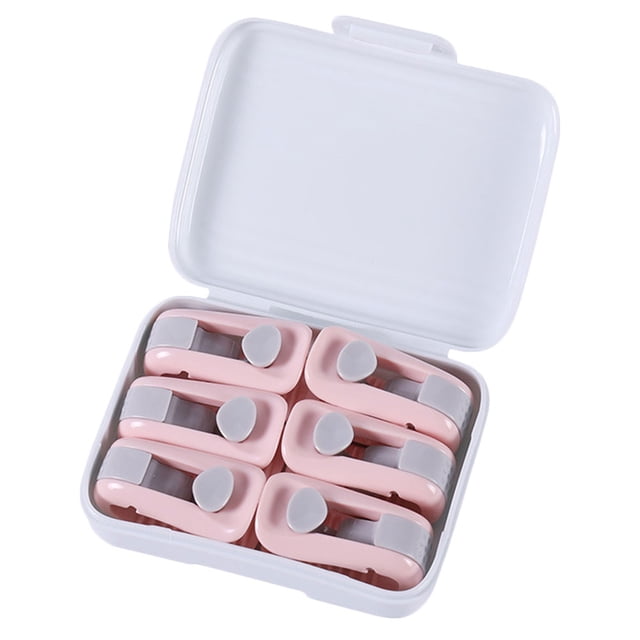 6 clips de fijación para colchas sin aguja, para uso doméstico (rosa)